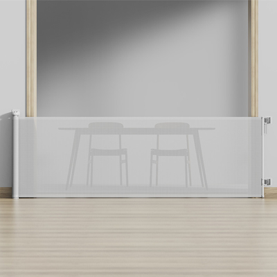 大型直体階段 引き込み式 安全ドア 500cm メッシュ スライディング セキュリティゲート
