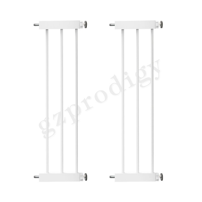 Prodigy 拡張可能な多場面ベビーメタルゲート 20x76.5cm 白色 掘削なし