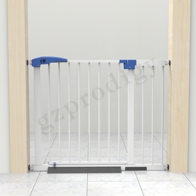 Prodigy 拡張可能な多場面ベビーメタルゲート 20x76.5cm 白色 掘削なし