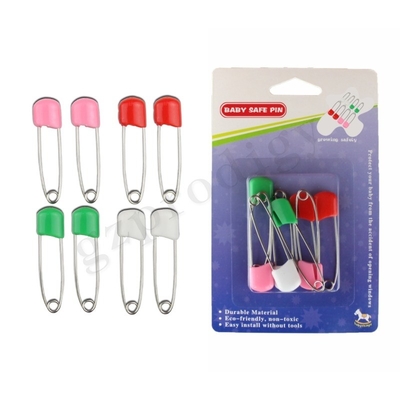 Prodigy 8 PC パイパーピン エコ - フレンドリー プラスチック ヘッドピン ベビー セーフティ ロック 色とりどりの