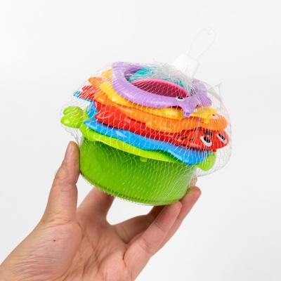 6pcs プラスチック スタッカブルおもちゃ 知育用 その他のベビー用品 スタックアップ フローティング