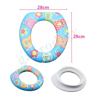 かわいい漫画の洗えるトイレトレーニングシート Platic Baby Potties